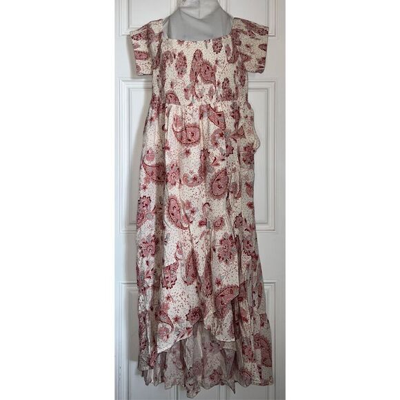 Torrid Maxi Challis Off Shoulder Tulip Hem Dress (Sz 1) - Picture 3 of 8